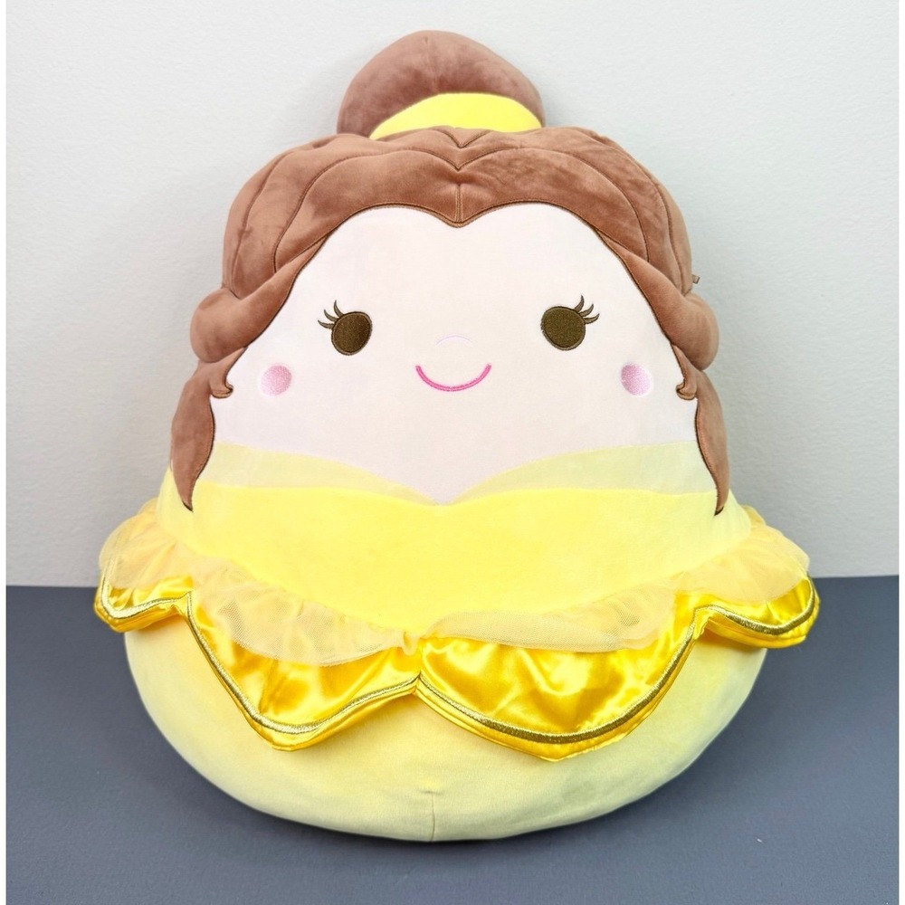 Squishmallows Disney Princess Belle Plush Pillow Beauty and the Beast Toy 24"